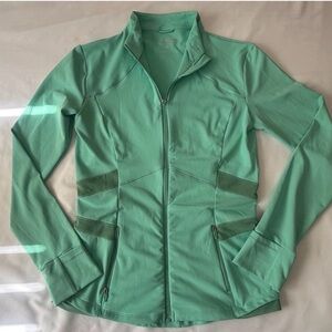 QUEENIEKE Women's Mint Green Zip-Front Active Jacket
